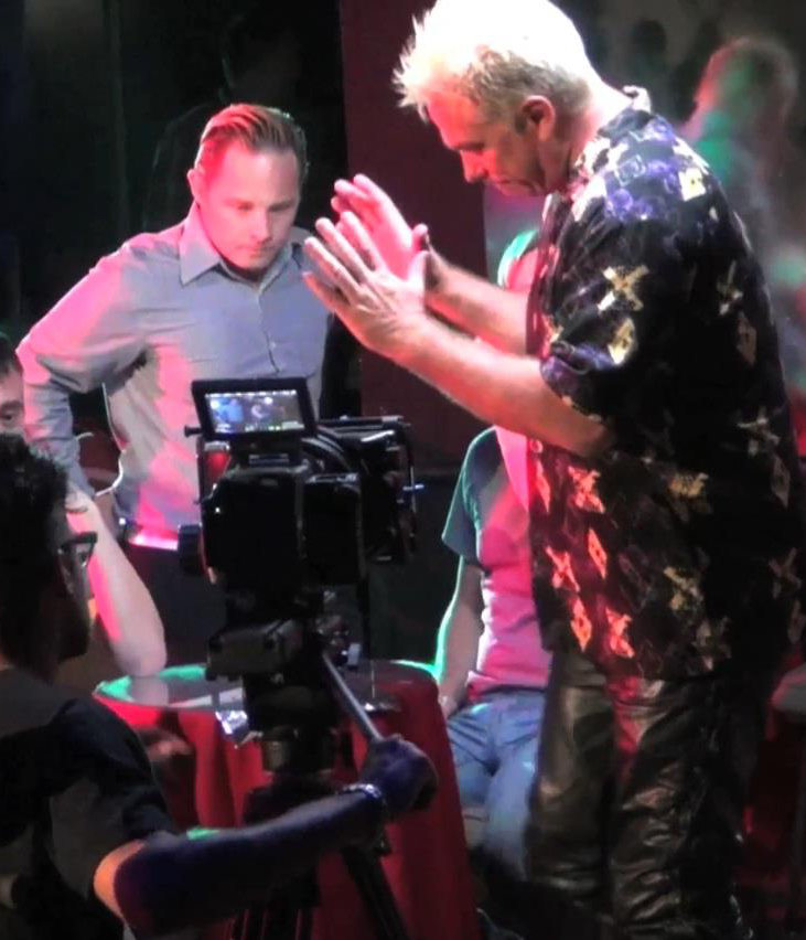 Craig Rainey on set during Mahogany Sunrise